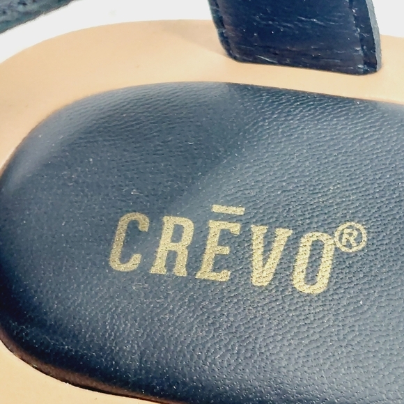 New Crevo, Alma Black Braided Strap Bohemian Leather Sandals F691 - Picture 9 of 11